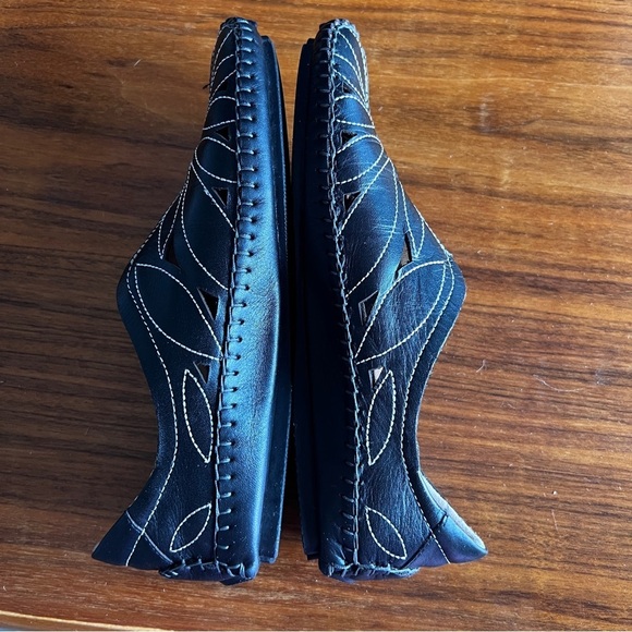 Pikolinos womens jerez black leather moccasins loafers shoes sz 37 - Picture 5 of 10